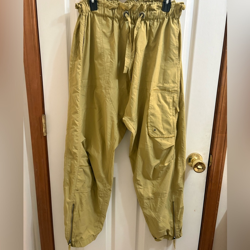 FP Movement by Free People Olive-Green Cargo Parachute Pants